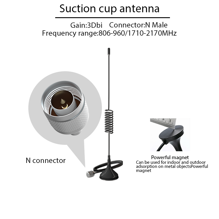 High Gain Cellphone Signal Booster For Car Cell Phone Booster Repeater Five Band Signal Booster 800 900 1800 2100 2600